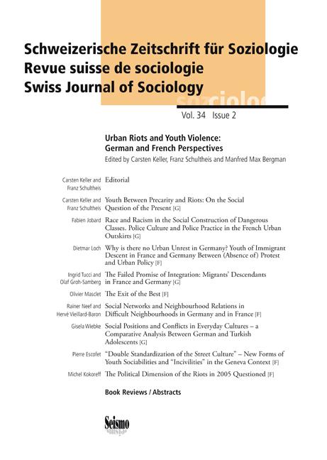 Cover-Bild Schweizerische Zeitschrift für Soziologie