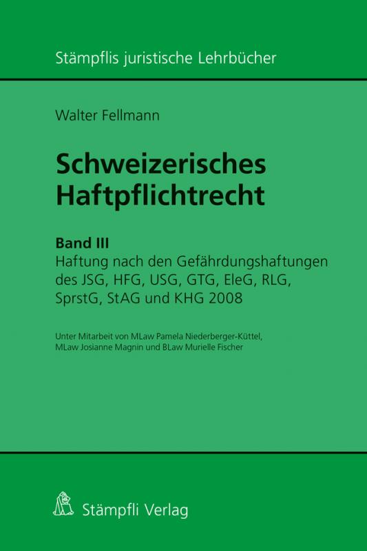 Cover-Bild Schweizerisches Haftpflichtrecht