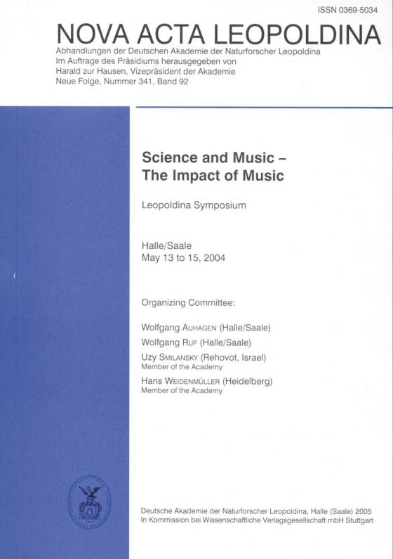 Cover-Bild Science and Music - The Impact of Music