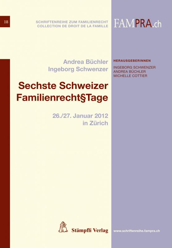 Cover-Bild Sechste Schweizer Familienrecht§tage
