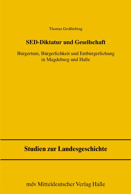 Cover-Bild SED-Diktatur und Gesellschaft