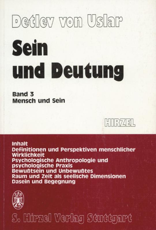 Cover-Bild Sein und Deutung