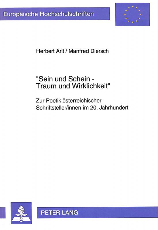 Cover-Bild «Sein und Schein - Traum und Wirklichkeit»