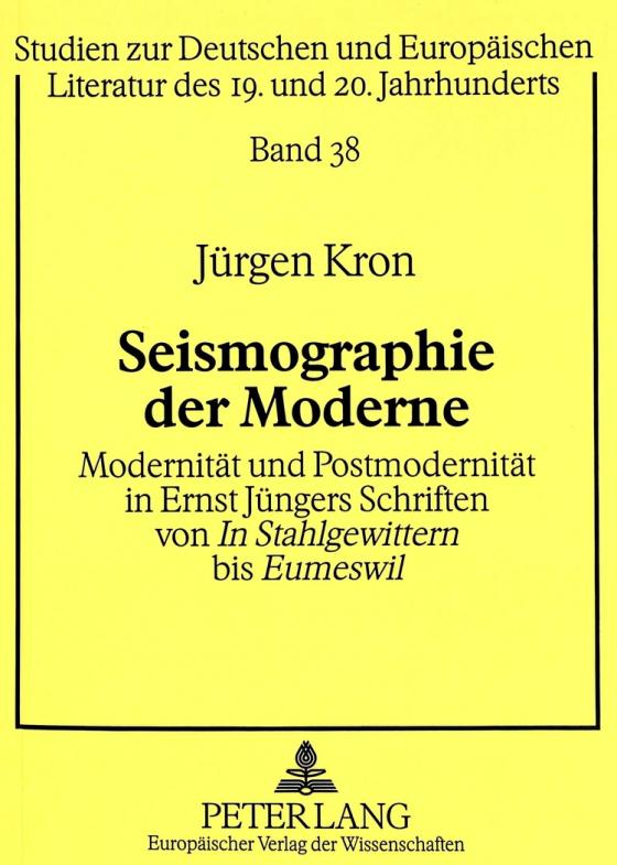 Cover-Bild Seismographie der Moderne