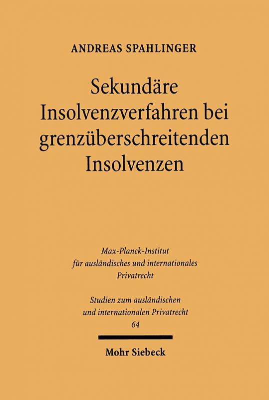 Cover-Bild Sekundäre Insolvenzverfahren bei grenzüberschreitenden Insolvenzen