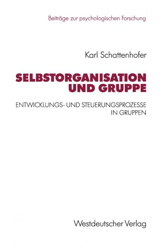 Cover-Bild Selbstorganisation und Gruppe