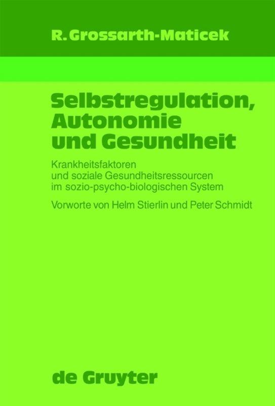 Cover-Bild Selbstregulation, Autonomie und Gesundheit