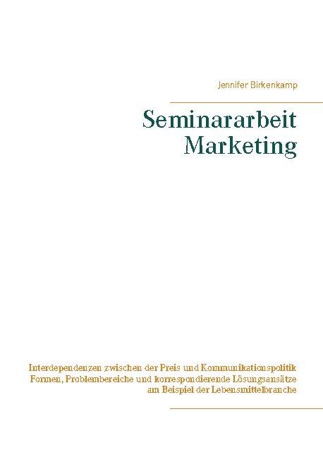 Cover-Bild Seminararbeit Marketing