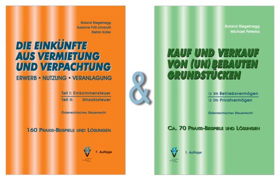 Cover-Bild Set "Die Einkünfte aus Vermietung und Verpachtung" & "Kauf und Verkauf von (un)bebauten Grundstücken"