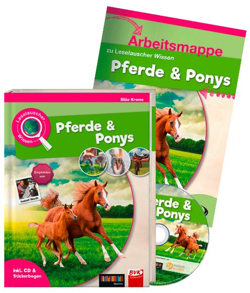 Cover-Bild Set: Leselauscher Wissen: Pferde und Ponys (inkl. CD)