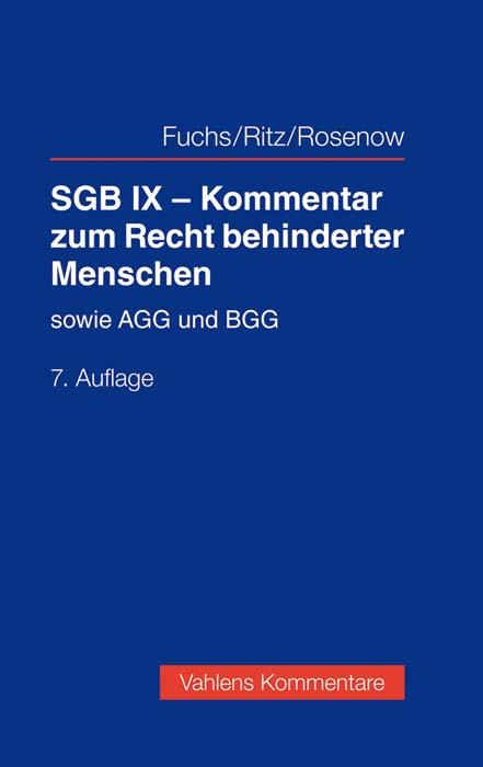 Cover-Bild SGB IX - Kommentar zum Recht behinderter Menschen