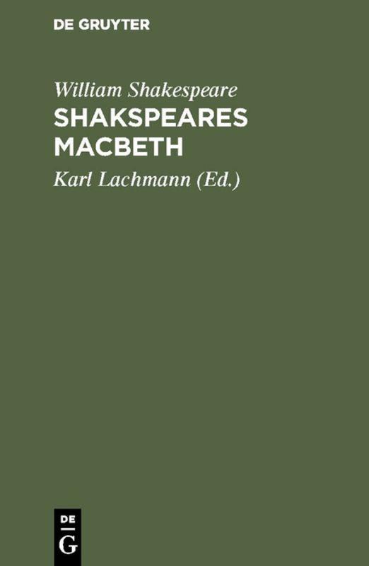 Cover-Bild Shakspeare’s Macbeth