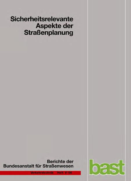 Cover-Bild Sicherheitsrelevante Aspekte der Straßenplanung