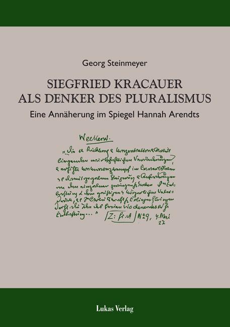 Cover-Bild Siegfried Kracauer als Denker des Pluralismus