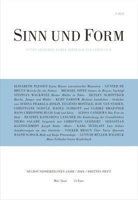 Cover-Bild Sinn und Form 3/2024