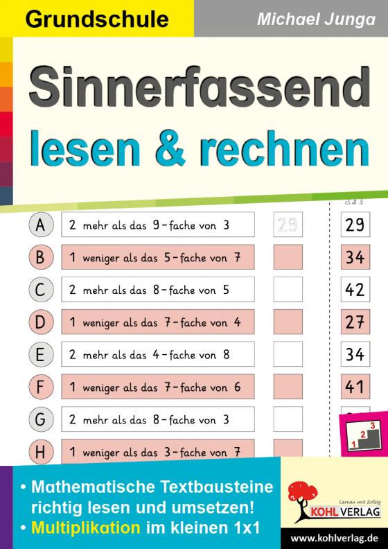 Cover-Bild Sinnerfassend lesen und rechnen / Multiplikation