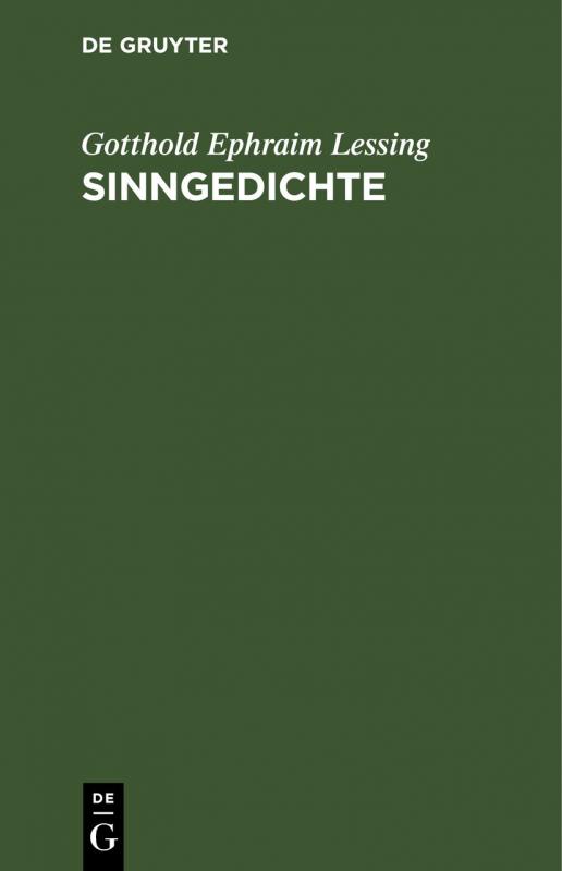 Cover-Bild Sinngedichte