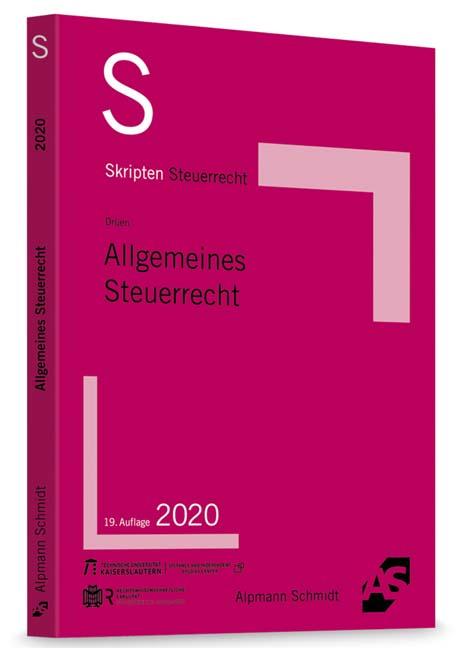 Cover-Bild Skript Allgemeines Steuerrecht