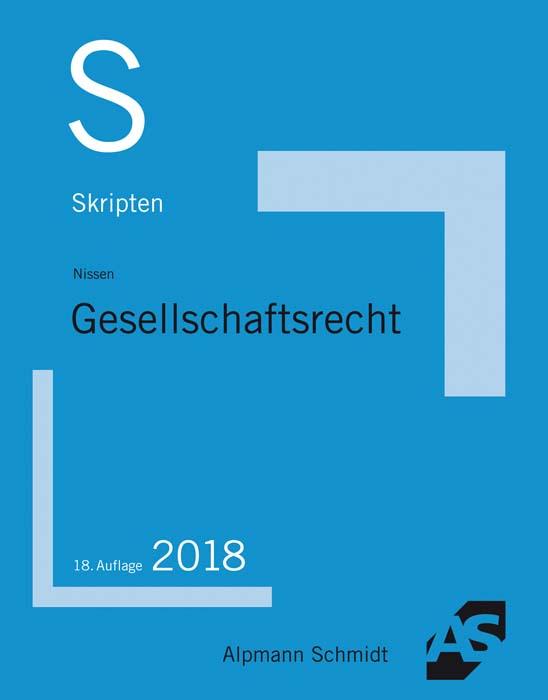 Cover-Bild Skript Gesellschaftsrecht