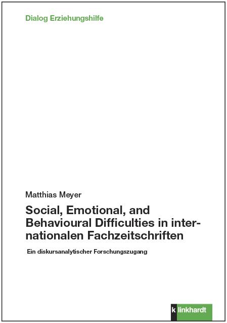 Cover-Bild Social, Emotional, and Behavioural Difficulties in internationalen Fachzeitschriften