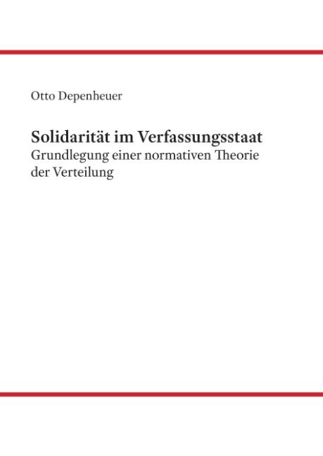 Cover-Bild Solidarität im Verfassungsstaat