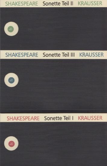 Cover-Bild Sonette I-III