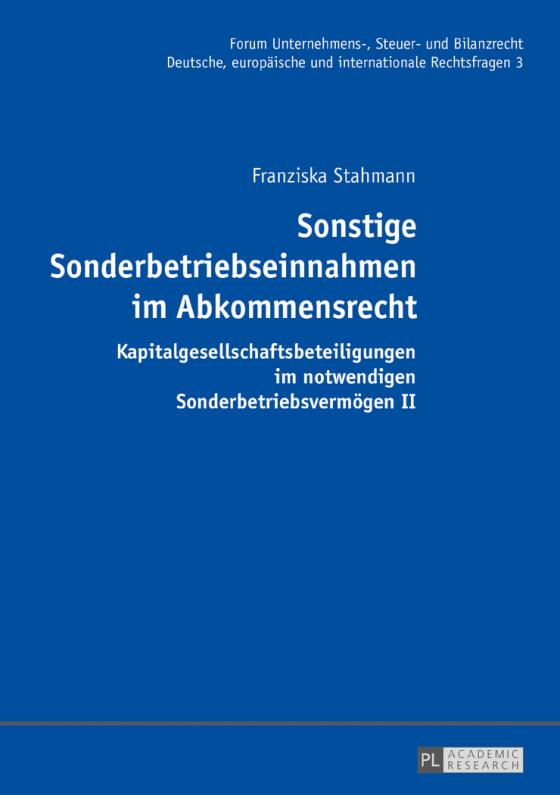 Cover-Bild Sonstige Sonderbetriebseinnahmen im Abkommensrecht