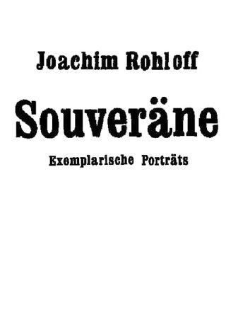 Cover-Bild Souveräne