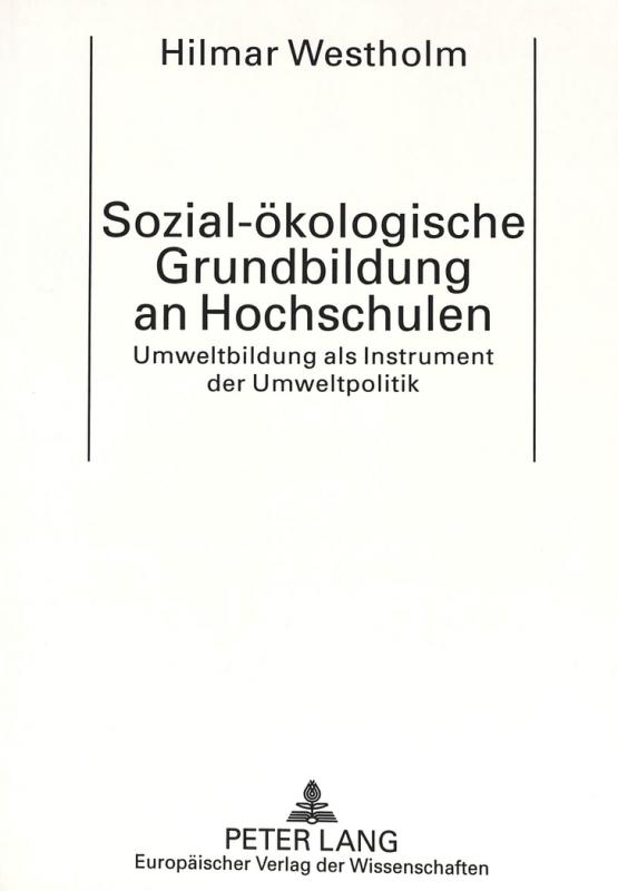 Cover-Bild Sozial-ökologische Grundbildung an Hochschulen