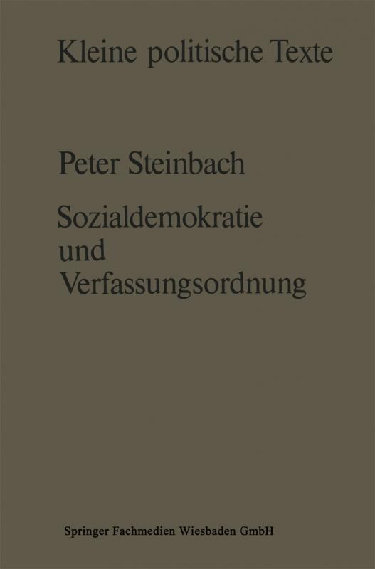 Cover-Bild Sozialdemokratie und Verfassungsverständnis