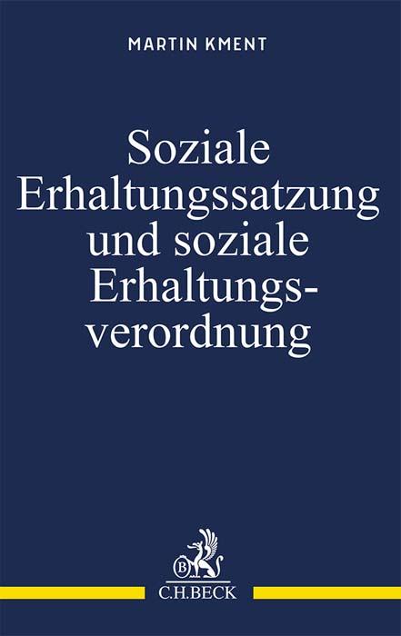 Cover-Bild Soziale Erhaltungssatzung und soziale Erhaltungsverordnung