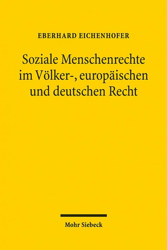 Cover-Bild Soziale Menschenrechte im Völker-, europäischen und deutschen Recht