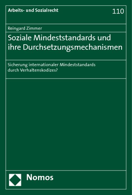 Cover-Bild Soziale Mindeststandards und ihre Durchsetzungsmechanismen
