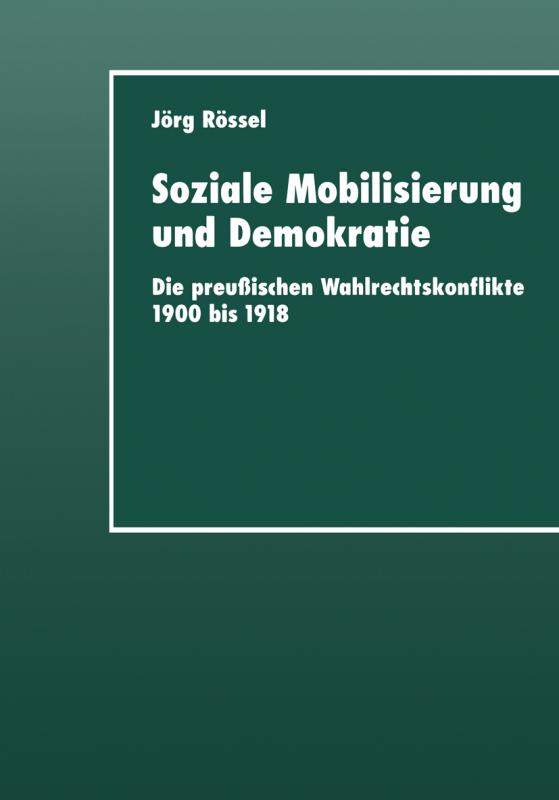 Cover-Bild Soziale Mobilisierung und Demokratie
