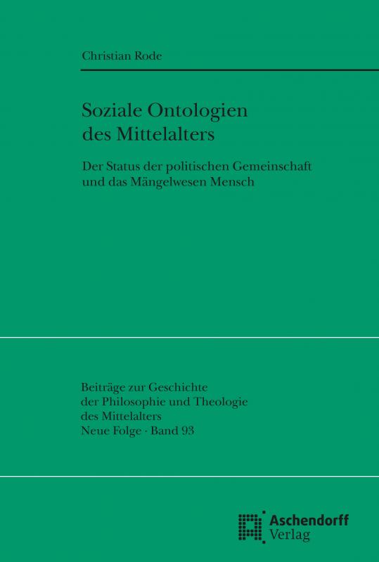 Cover-Bild Soziale Ontologien des Mittelalters