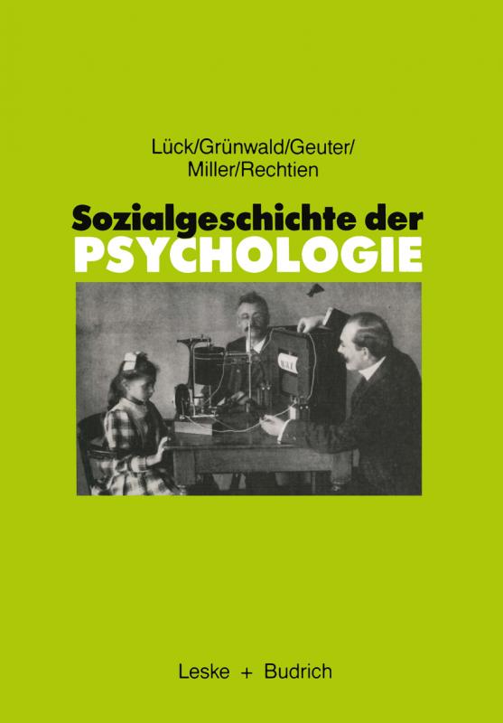 Cover-Bild Sozialgeschichte der Psychologie