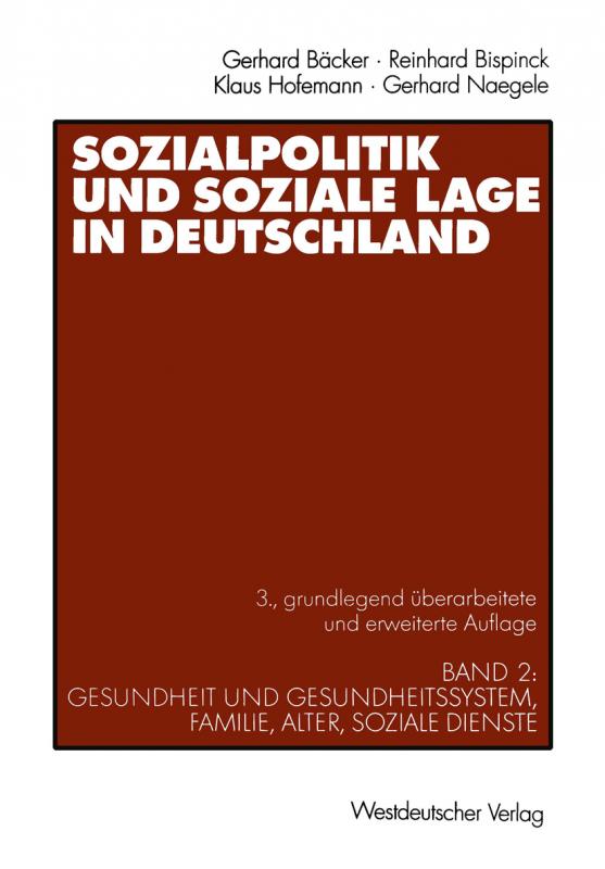 Cover-Bild Sozialpolitik und soziale Lage in Deutschland