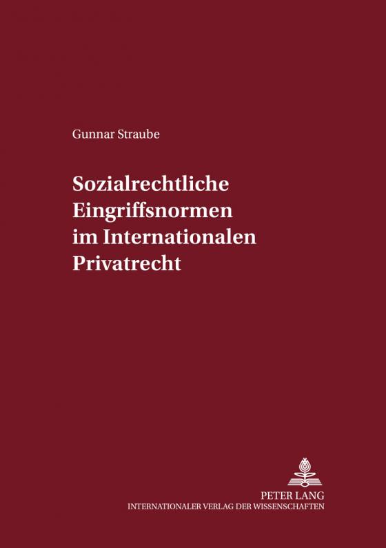 Cover-Bild Sozialrechtliche Eingriffsnormen im Internationalen Privatrecht