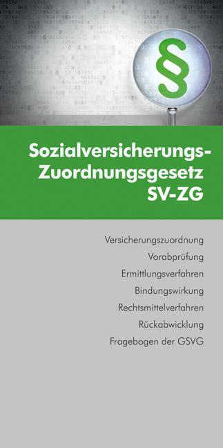 Cover-Bild Sozialversicherungs-Zuordnungsgesetz