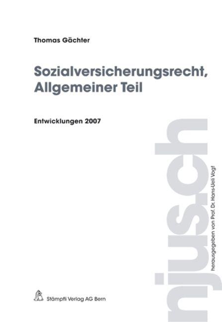 Cover-Bild Sozialversicherungsrecht, Allgemeiner Teil