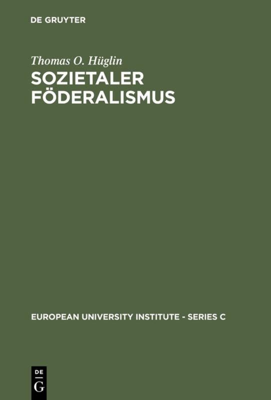 Cover-Bild Sozietaler Föderalismus