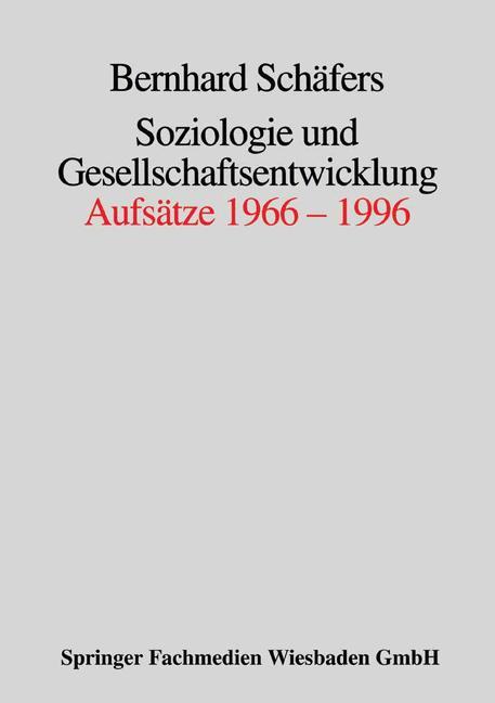 Cover-Bild Soziologie und Gesellschaftsentwicklung