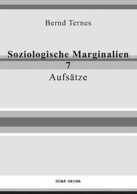 Cover-Bild Soziologische Marginalien 7