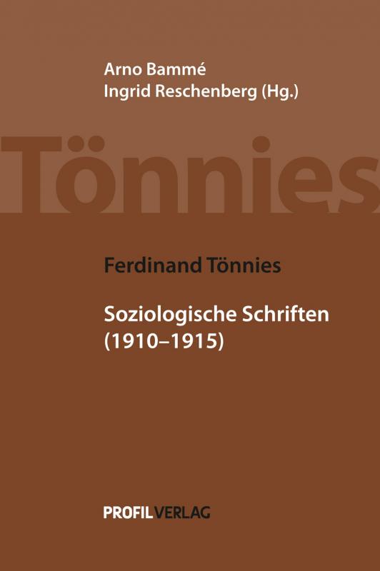 Cover-Bild Soziologische Schriften 1910-1915