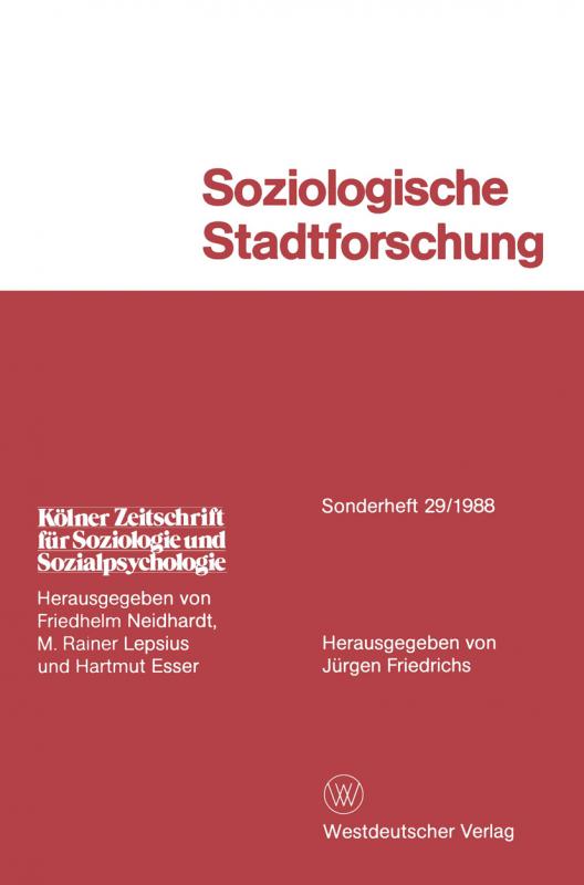 Cover-Bild Soziologische Stadtforschung