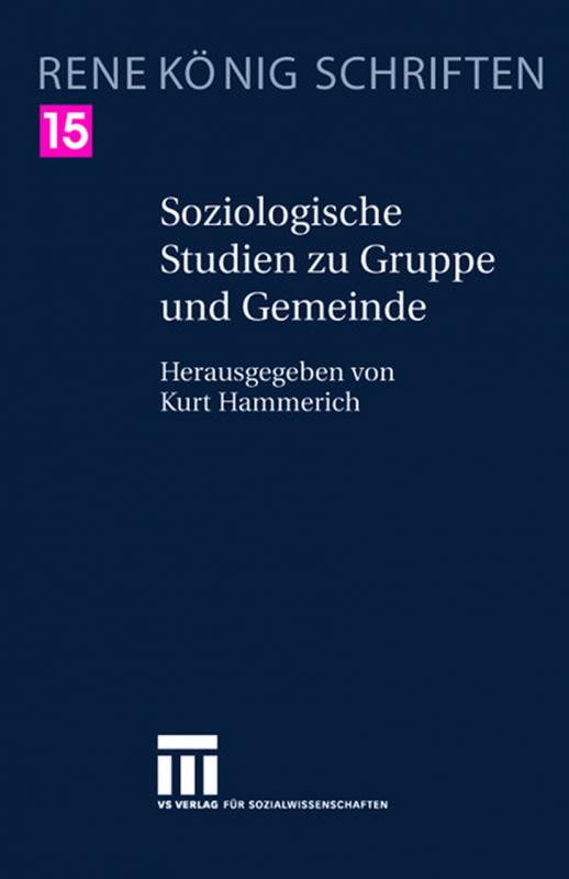 Cover-Bild Soziologische Studien zu Gruppe und Gemeinde