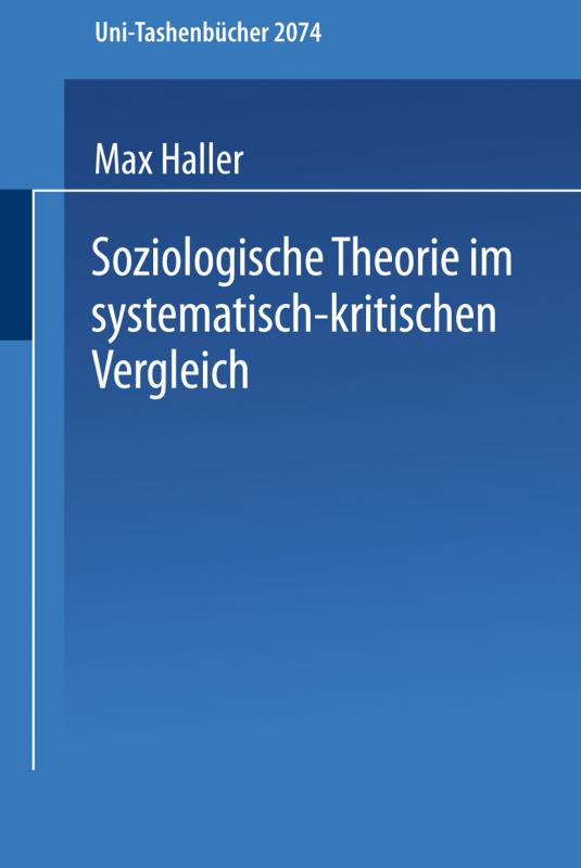 Cover-Bild Soziologische Theorie im systematisch-kritischen Vergleich