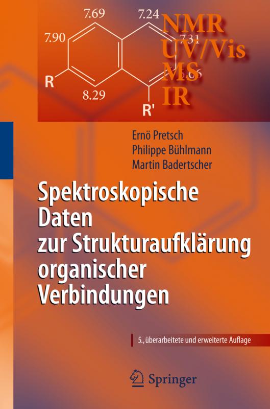 Cover-Bild Spektroskopische Daten zur Strukturaufklärung organischer Verbindungen