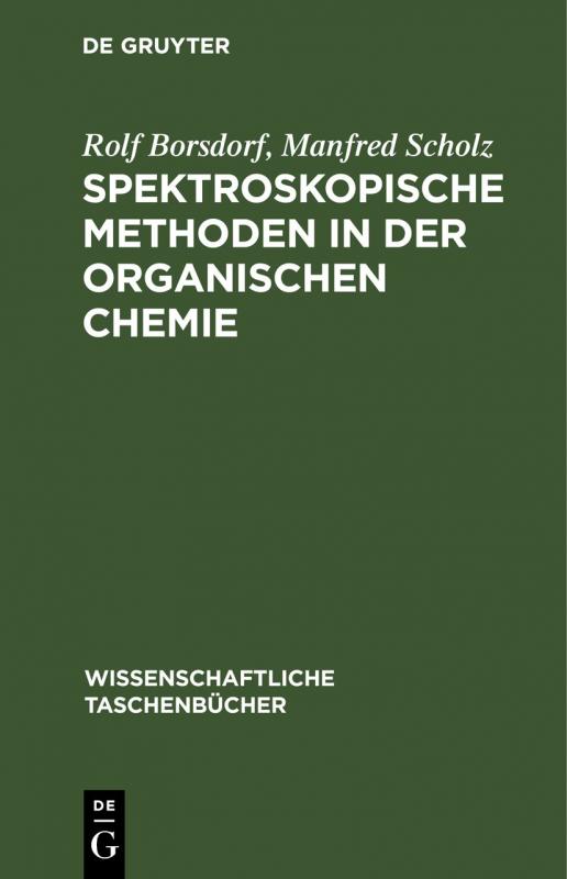 Cover-Bild Spektroskopische Methoden in der organischen Chemie