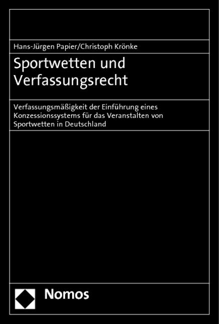 Cover-Bild Sportwetten und Verfassungsrecht